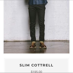 Shockoe Atalier Slim Cottrell Denim Jeans
